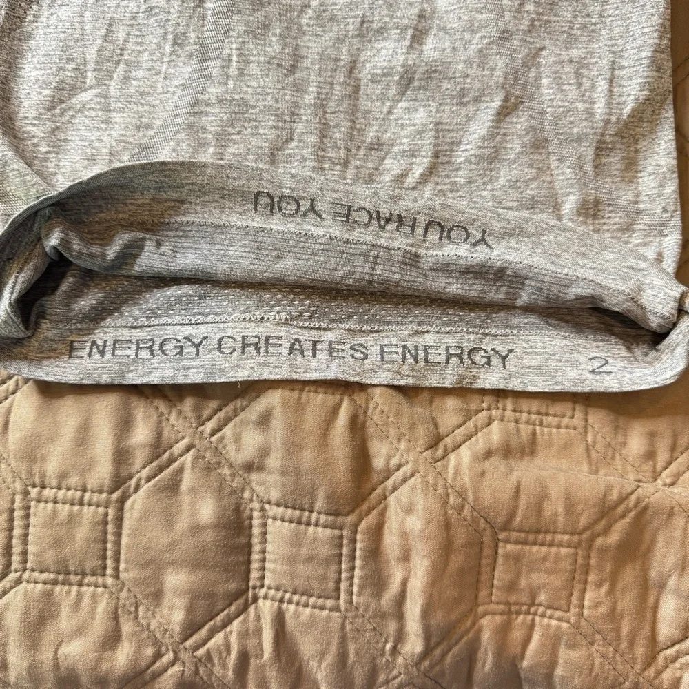 Lululemon Swiftly Racerback Tank Womens 2 Gray ProSkills Logo Running Workout
